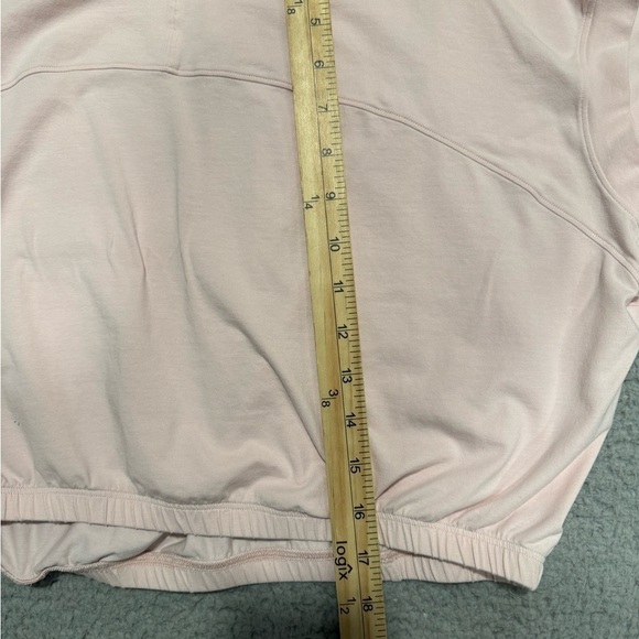 lululemon Wide-Sleeve Gathered Hem T-Shirt flush pink Size 8 - Picture 8 of 9